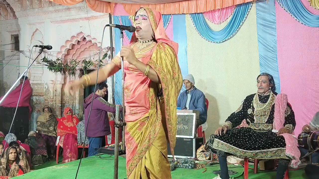 इसऱार मुशर्रफ नौटंकी झांसी द्वारा बहुत सुंदर भक्त राज पुरनमल की सच्ची घटना पर आधारित नाटक प्रोग्राम 