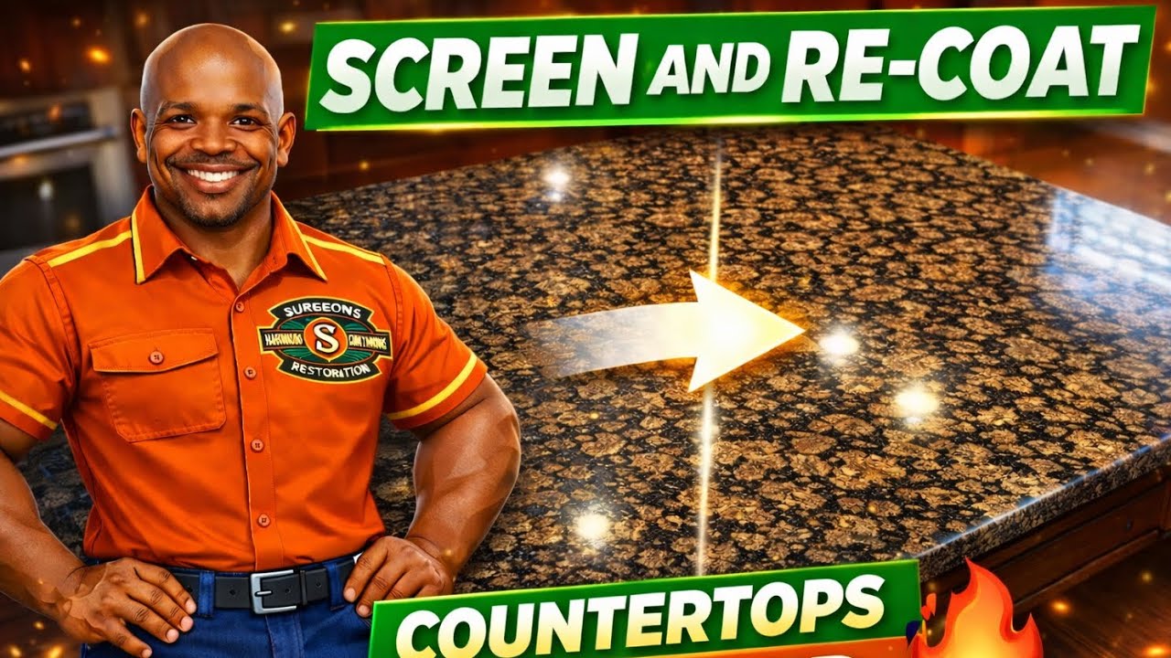 Screen & Re-coat with Countertops.