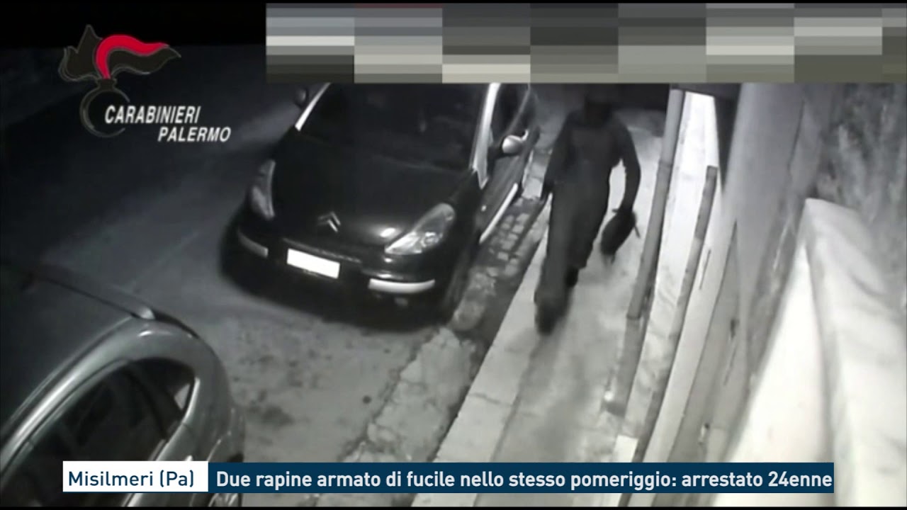 Misilmeri (Pa). Due rapine armato di fucile nello stesso pomeriggio: arrestato 24enne
