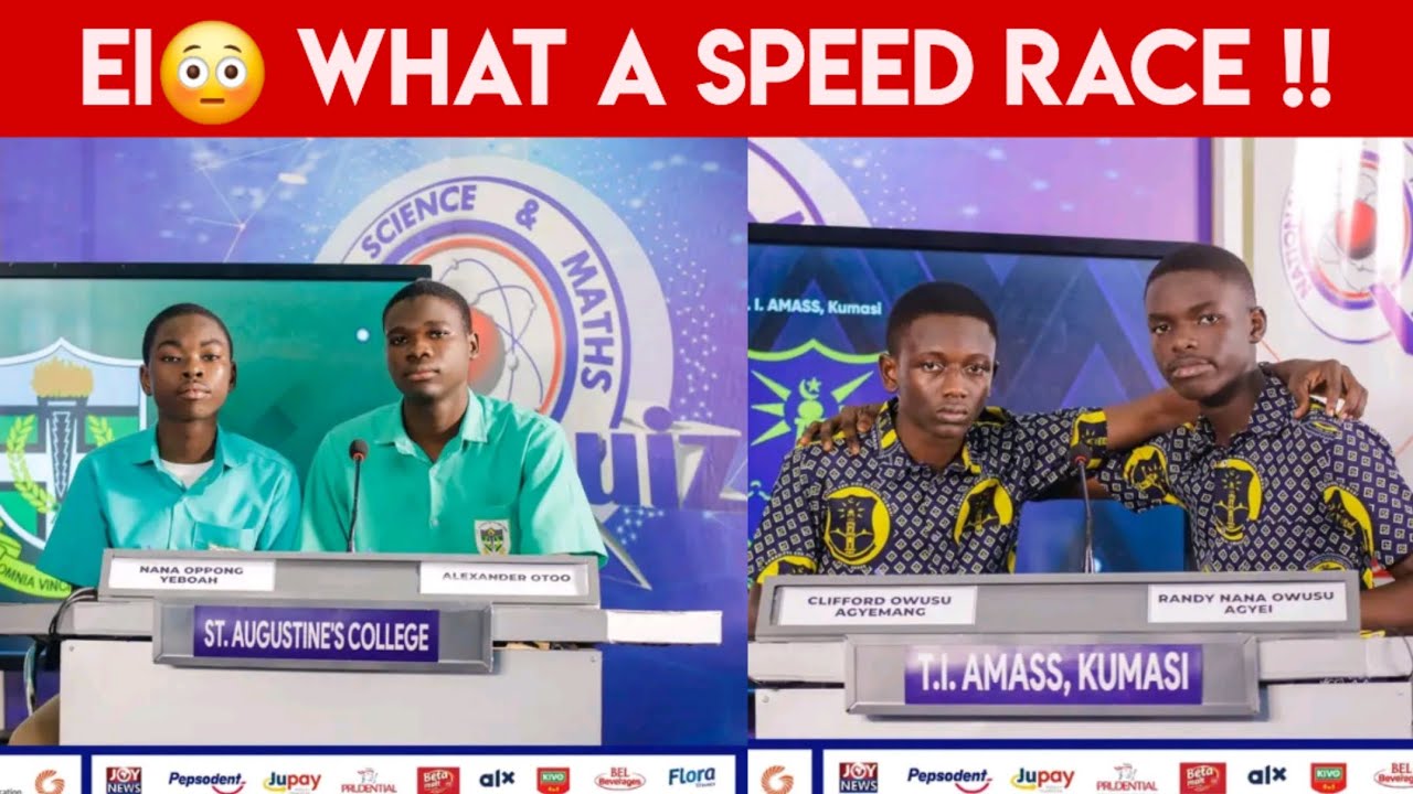 What A Heated SPEED RACE Between St. Augustine's College And T.I Amass SHS | #NSMQ2024 #Oneeighth