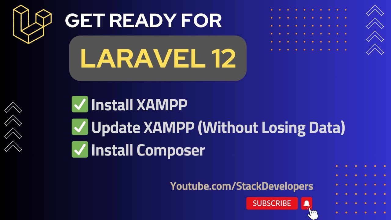 🔧 Install XAMPP & Composer for Laravel 12 on Windows | Step-by-Step Guide
