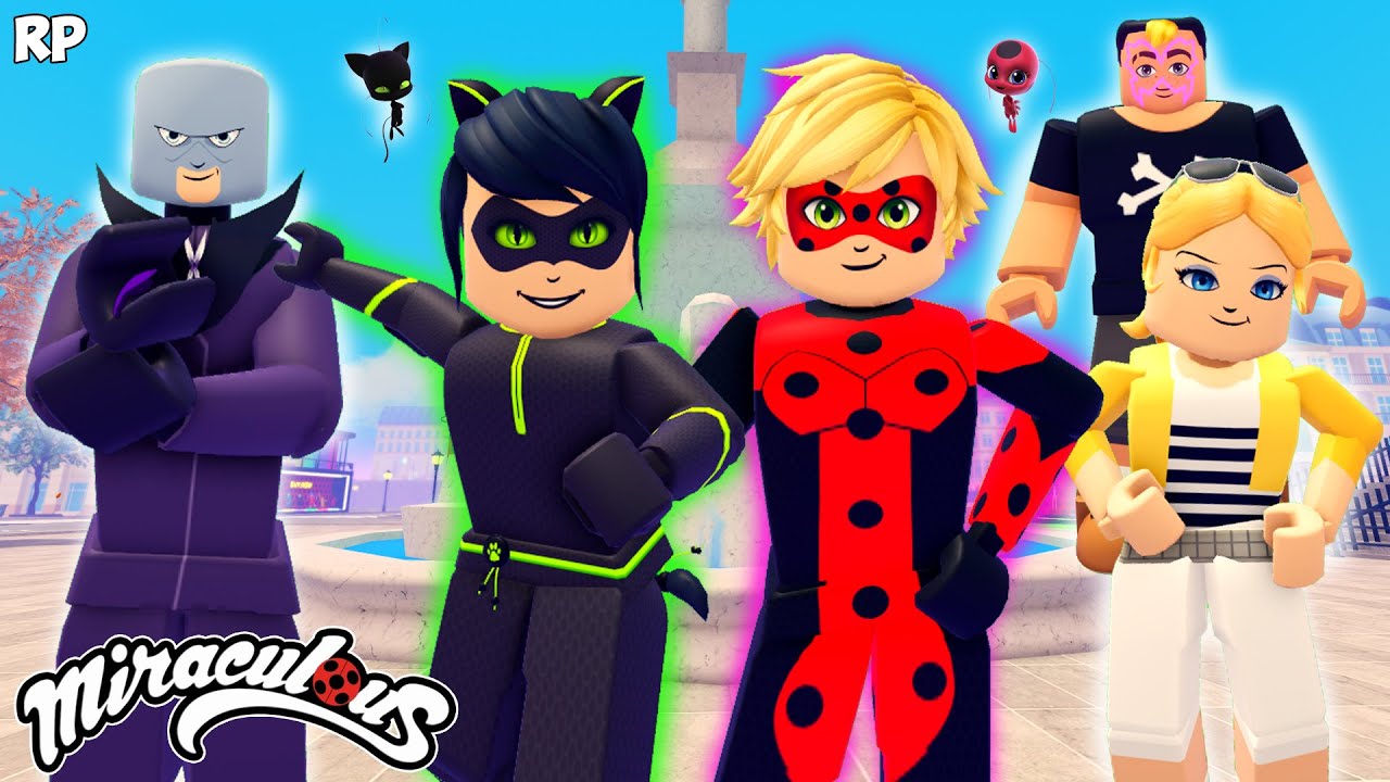 MISTER BUG AND LADY NOIR ORIGINS STORY PART 1 NO MIRACULOUS RP - MIRACULOUS ROBLOX!
