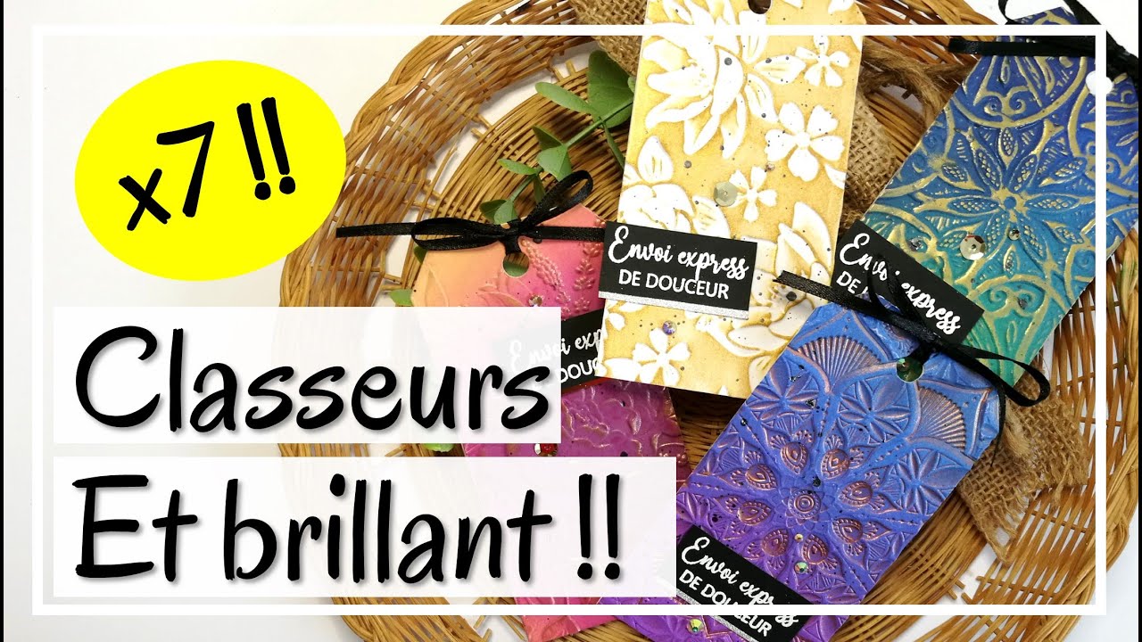 7 FAÇONS D'AJOUTER DU BRILLANT avec nos CLASSEURS DE GAUFRAGE !! Pour un rendu super en 2 minutes !