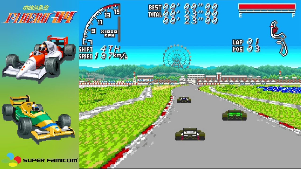 Nakajima Satoru Kanshuu: F-1 Hero '94 - SNES Gameplay