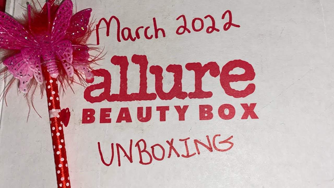 Allure Beauty Box March 2022 unboxing