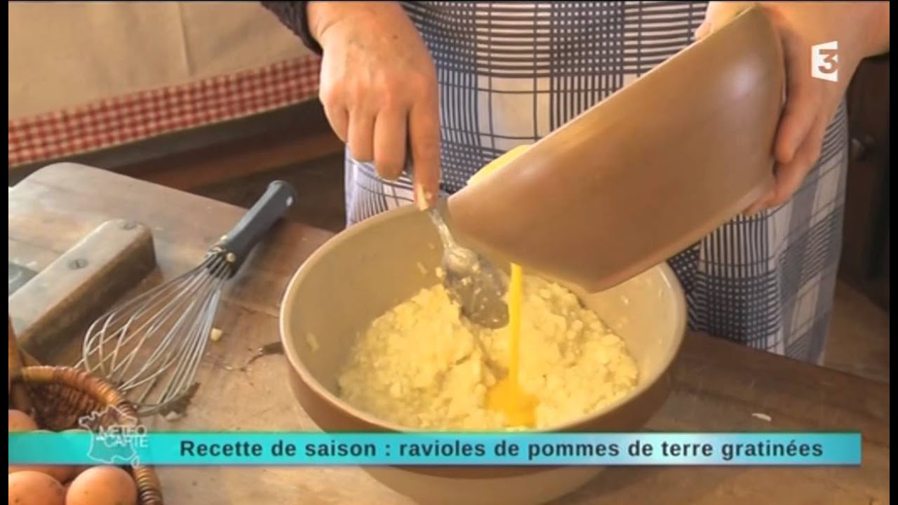 Recette de saison : ravioles de pommes de terre gratinées