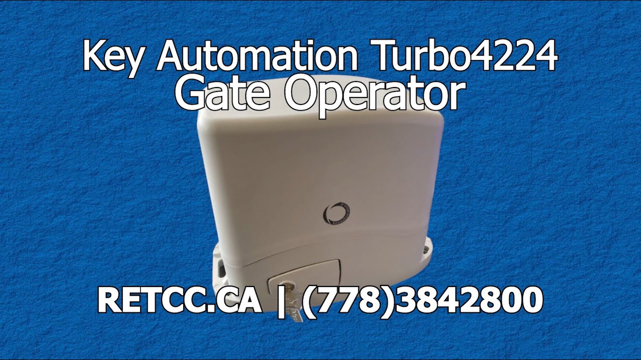 How to Install the Sliding Gate Operator TURBO4224 Key Automation, provided by Royal Gates in Canada