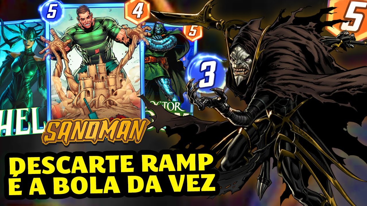 SANDMAN RAMP voltando COM TUDO, CORVUS GLAIVE é o CARA do DESCARTE RAMP |Marvel Snap|
