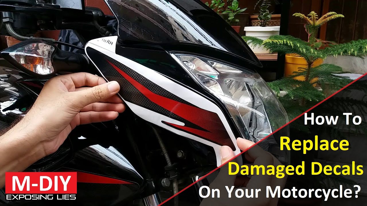 How To Replace Damaged Decals On Your Motorcycle | Pulsar 135LS