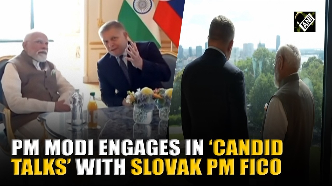 WATCH: PM Modi meets Slovak PM Robert Fico, holds &lsquo;candid talks&rsquo; in Bratislava