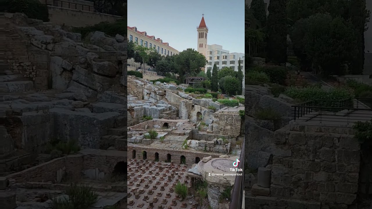 roman ruin in beirut
