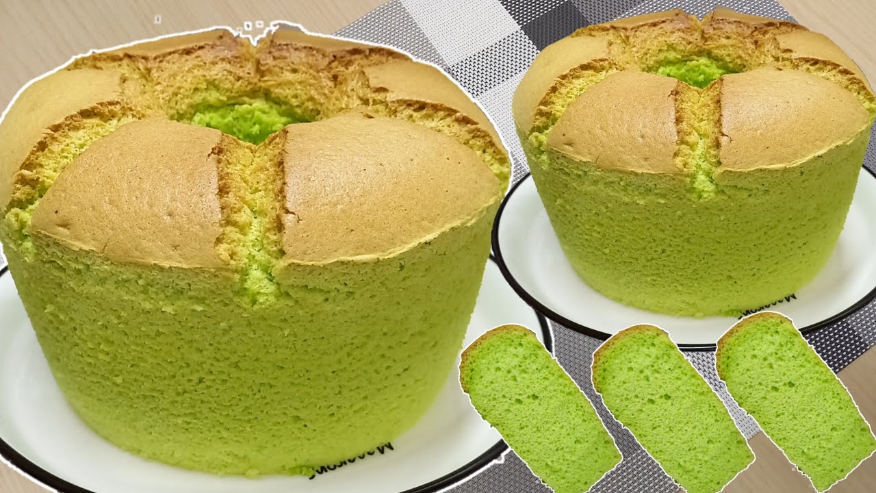 Asli Selembut Kapas Resep Chiffon Cake Pandan 4 Telur - Resep Bolu Panggang