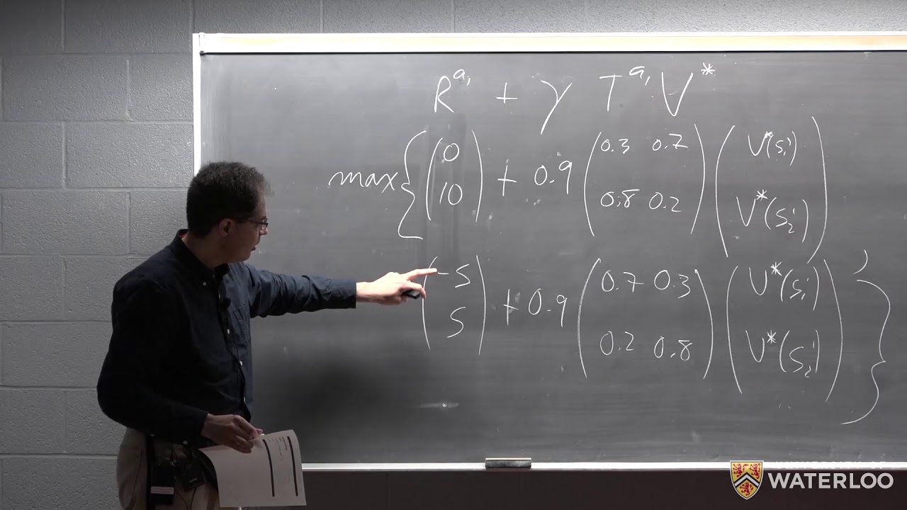 CS885 Lecture 2b: Value Iteration