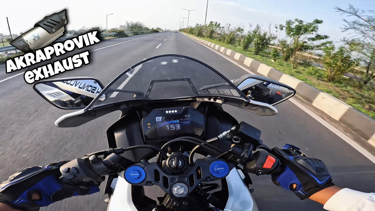 Yamaha R15M 🔥 Akrapovič Exhaust NO DB Killer | Insane Hyper Ride | GoPro hero 10 POV
