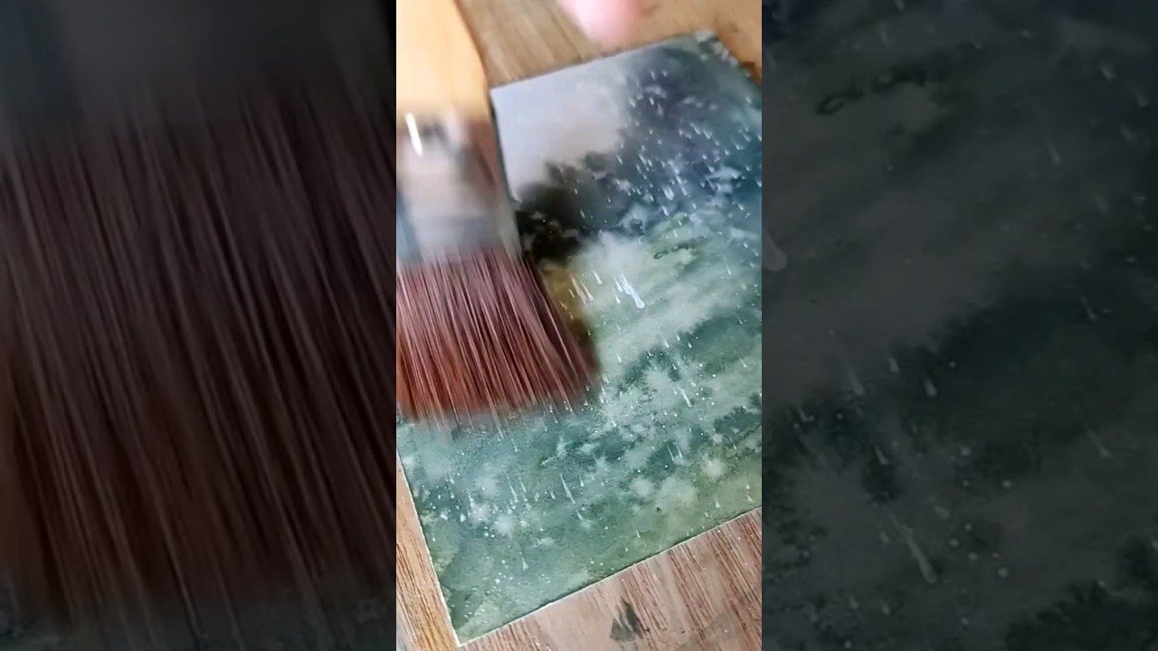 Painting Rain with Watercolours🌧️