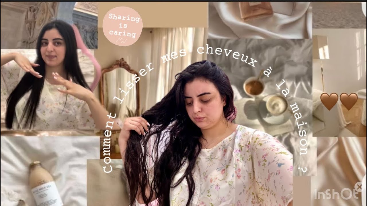 كيفاش كنصاوب شعّري بوحدي في الدار Hair Routine 💆🏼‍♀️😍