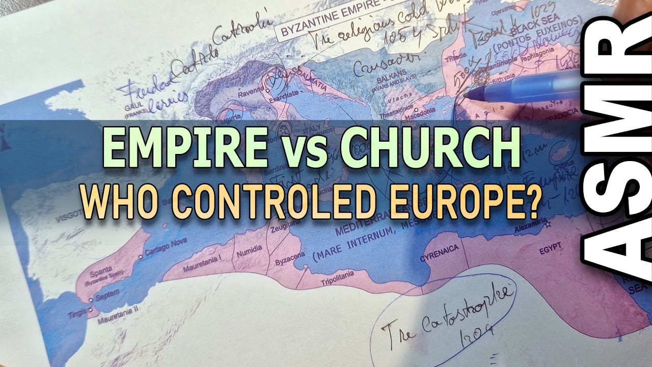 Europe on the Brink: The Medieval Cold War | ASMR History + Map Tracing