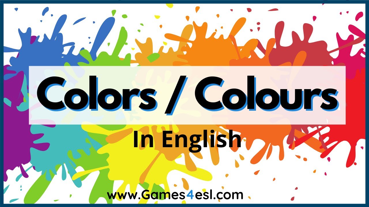 Colors In English | Names Of Colors In English With Pictures