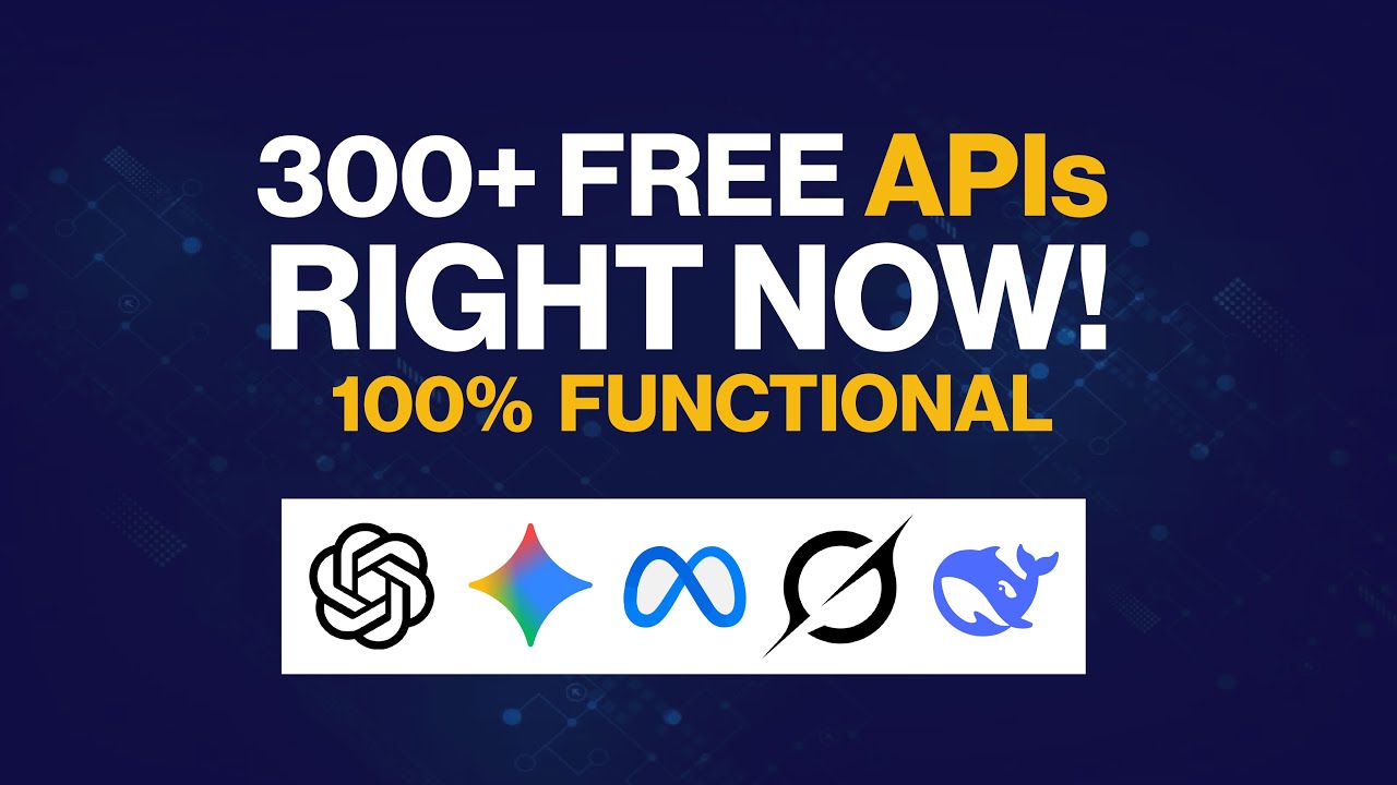 FREE AI Model APIs You Can Use RIGHT NOW! (Unlimited Access)