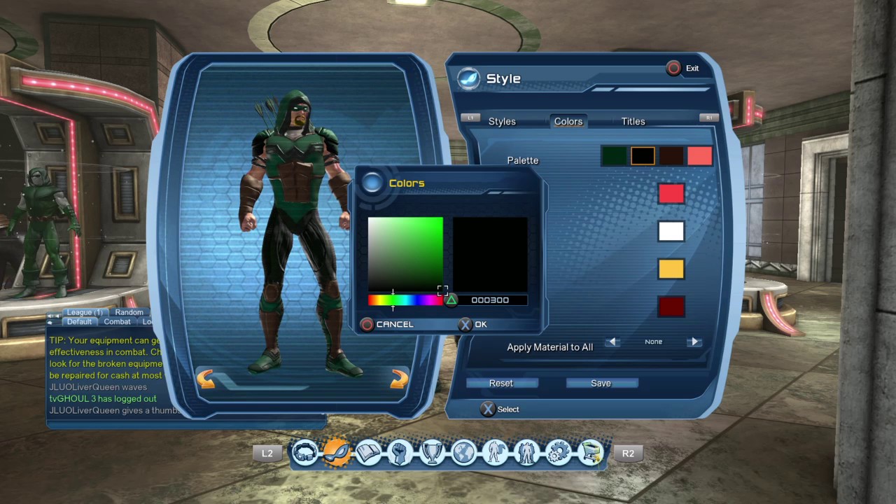 DCUO My Iconic Green Arrow Styles Showcase