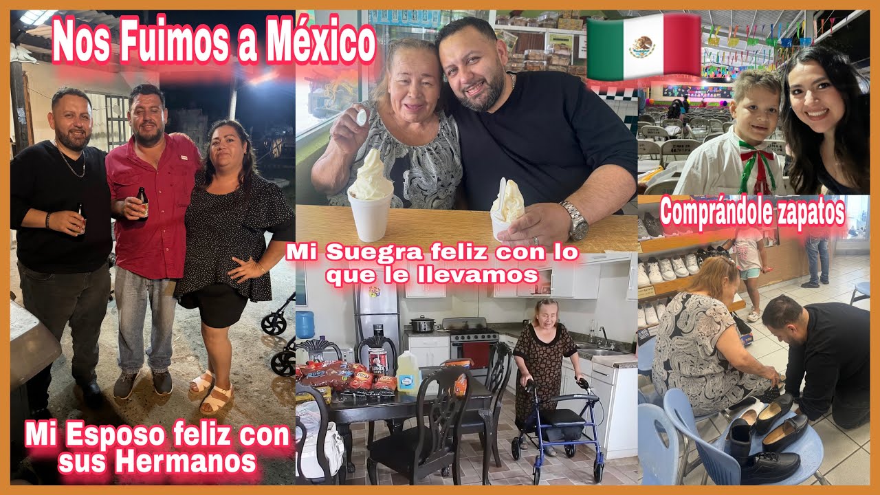 Nos Fuimos a Mexico 🇲🇽 mi Suegra está feliz con su hijo, la llevamos a donde ella quería. 
