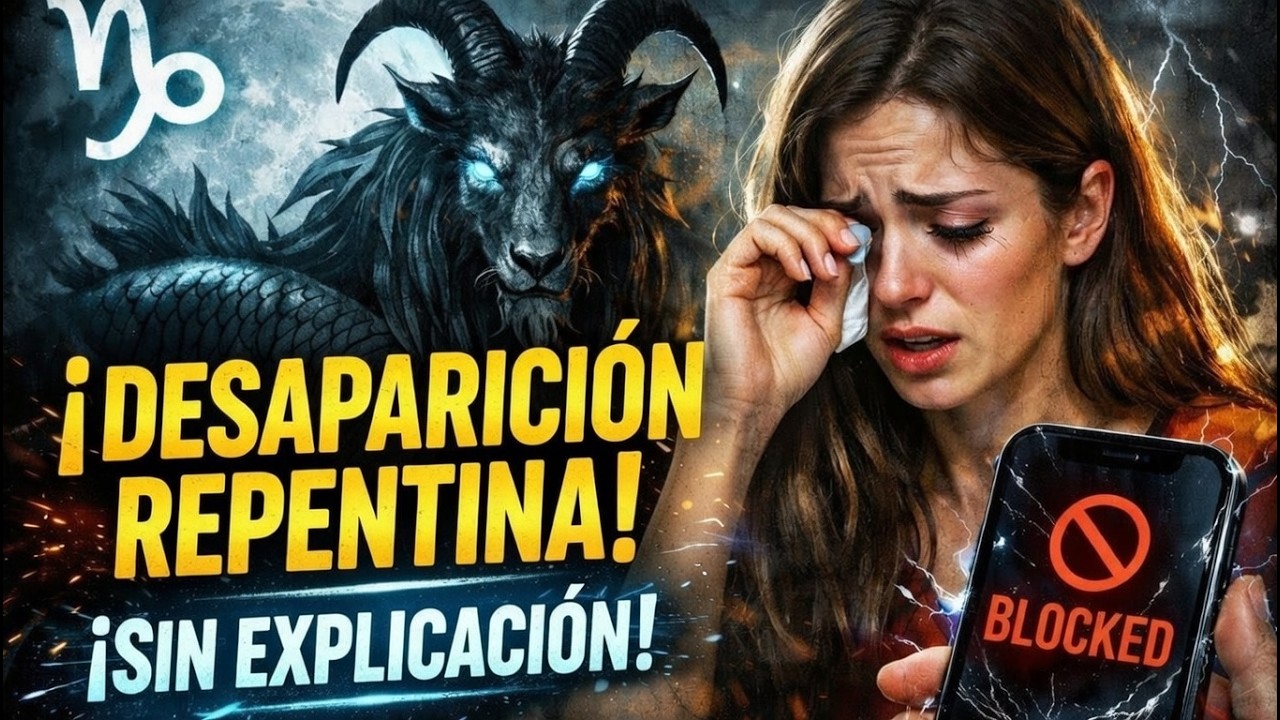 Capricornio: ♑ Por qué desaparecen sin cerrar el tema cuando se les dice esto