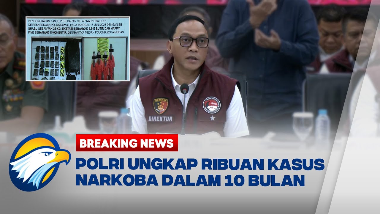 BREAKING NEWS - Pemaparan Detail Bareskrim Polri Ungkap Peredaran Gelap Narkoba Selama 10 Bulan