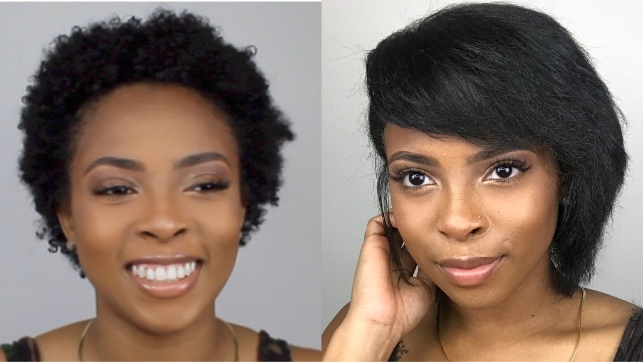 HOW TO:: Straighten TWA natural hair