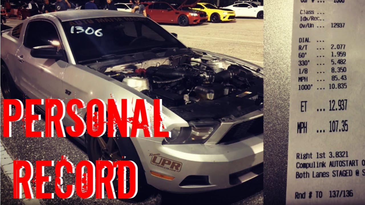 We did it! 12s in an NA 2.73 geared 3.7 L V6 Mustang