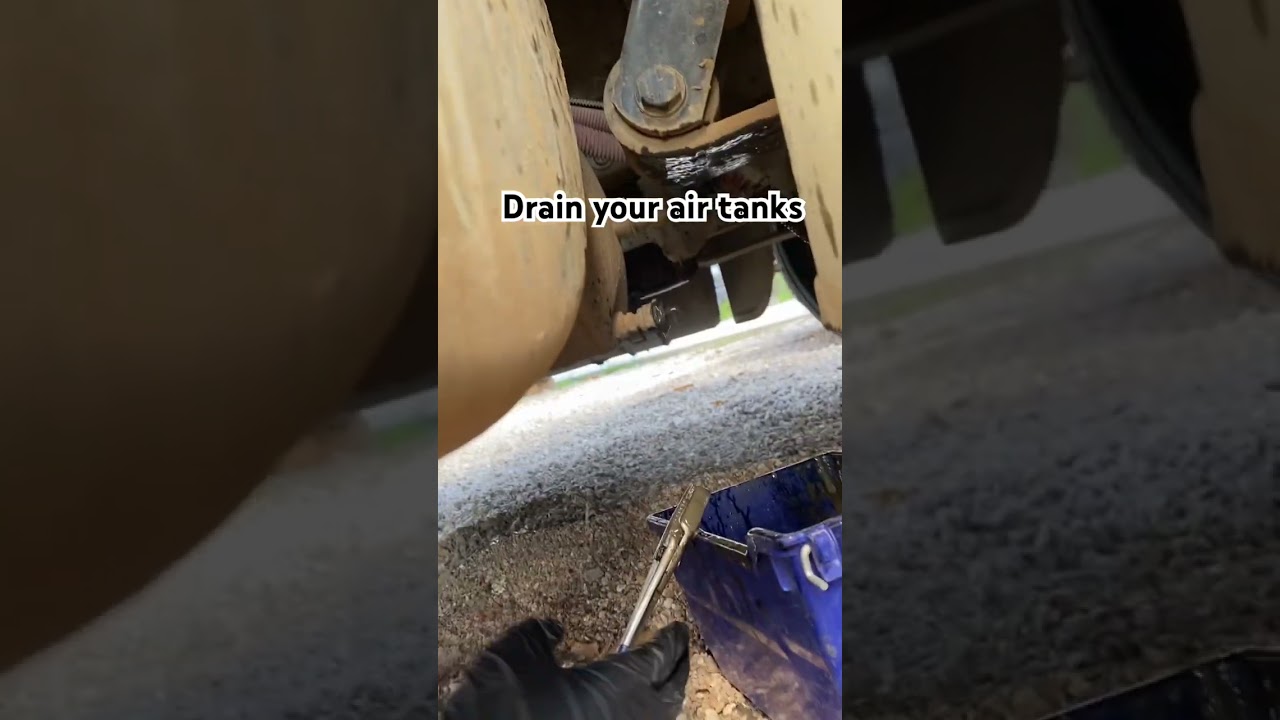Learn from me, drain your air tanks