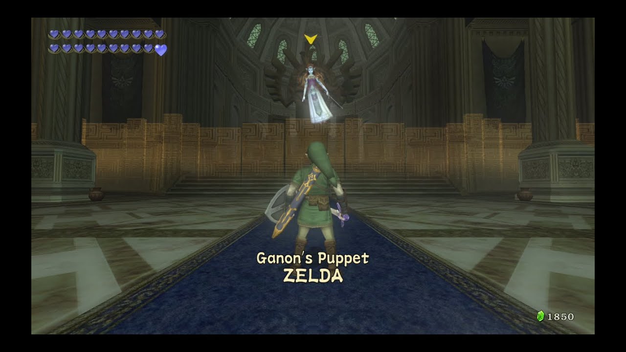 Zelda: Twilight Princess HD - Ganon's Puppet Zelda Boss Battle (Hero Mode + Ganondorf amiibo)