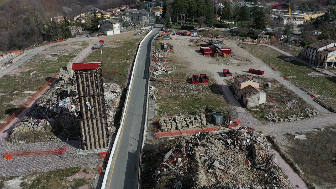 Amatrice: video interventi post terremoto con drone