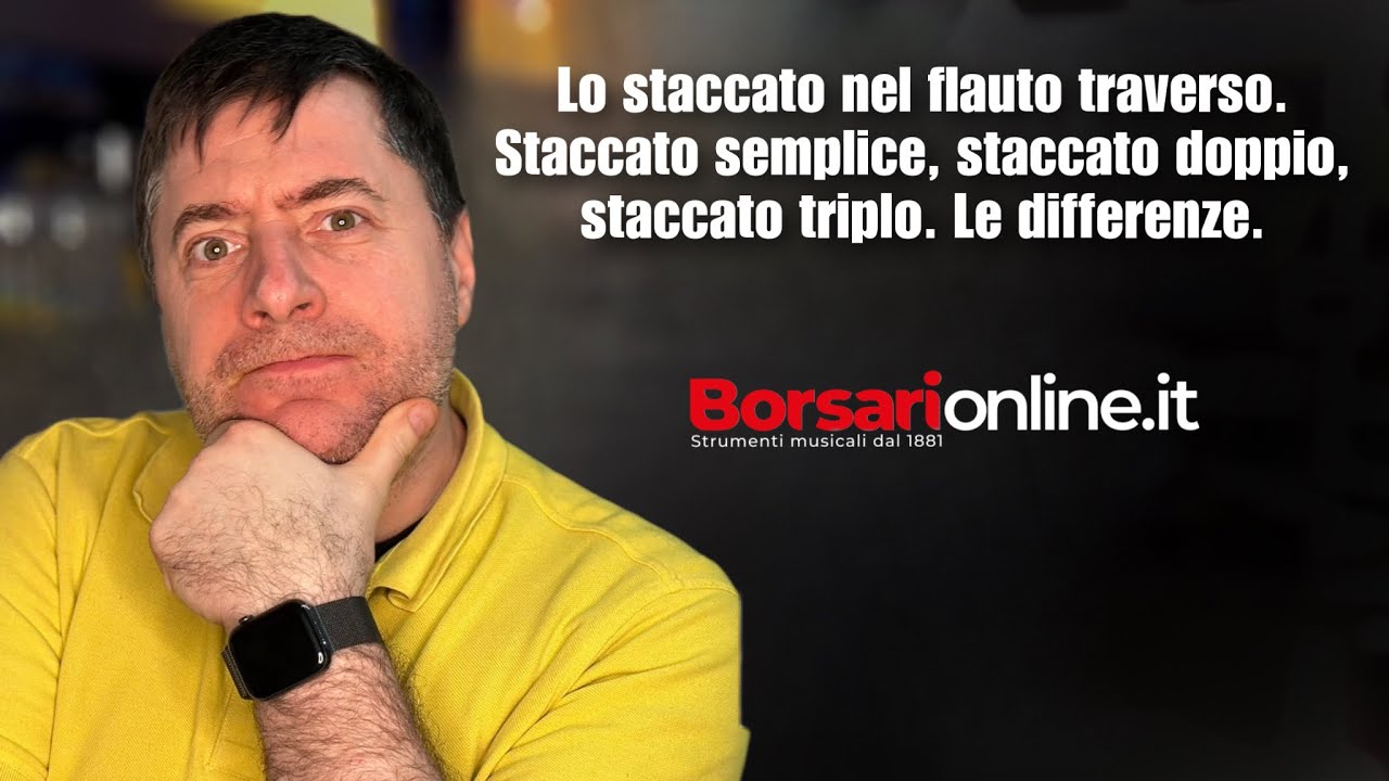 Lo staccato nel flauto traverso. Staccato semplice, staccato doppio, staccato triplo. Le differenze.
