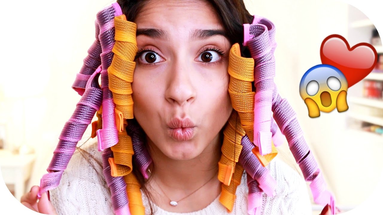 LOCKEN ohne HITZE! - Heatless Curls Methode mit LOCKENWICKLER | Sanny Kaur