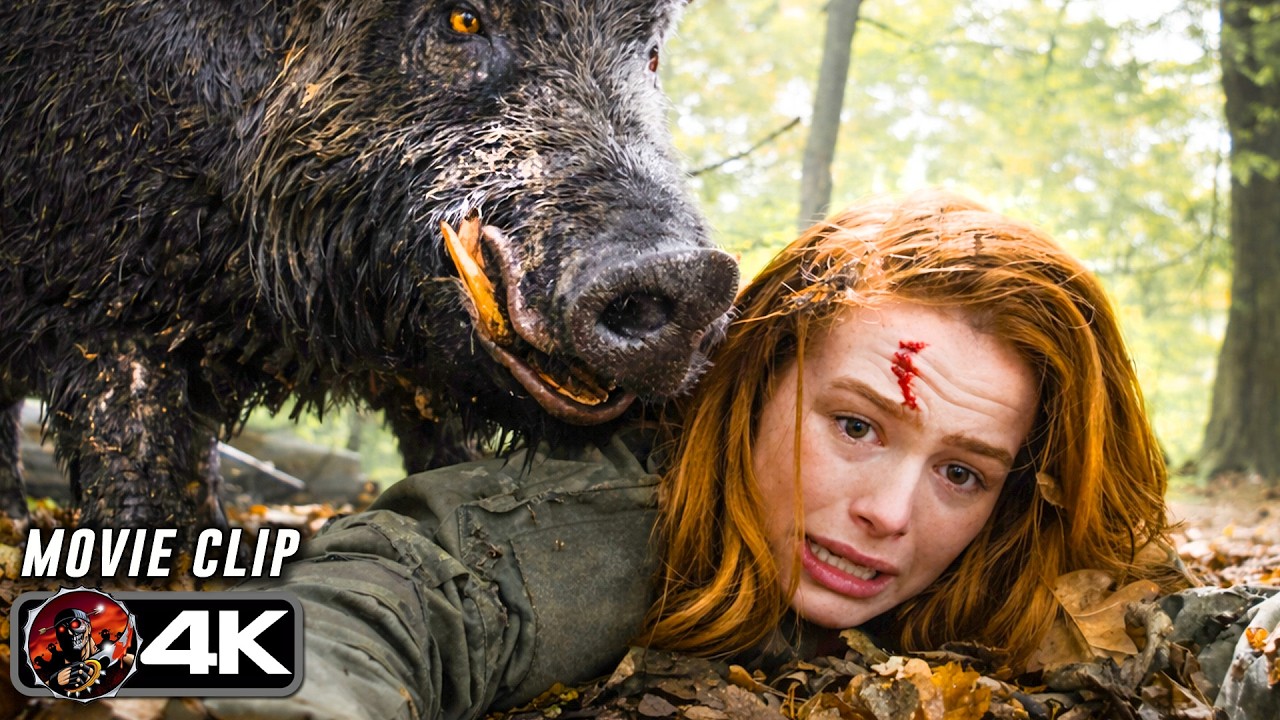 THE STRANGERS: CHAPTER 2 | Weird CGI Boar Attack (2025) Movie CLIP 4K