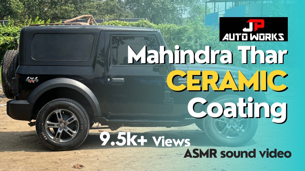Mahindra Thar Ceramic Coating | ASMR clip of car Detailing & Ceramic Coating