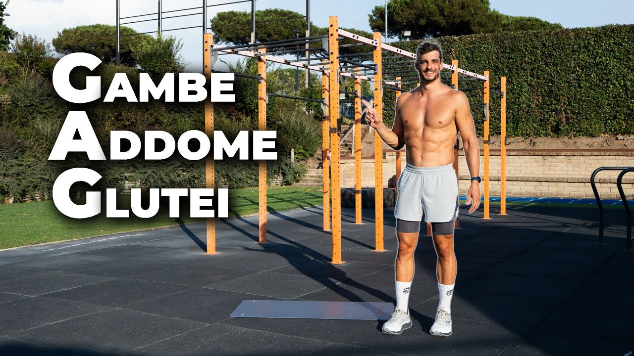 Allenamento GAG - Tonifica Gambe, Addominali e Glutei in 20 Minuti a Casa | Emanuele Mauti