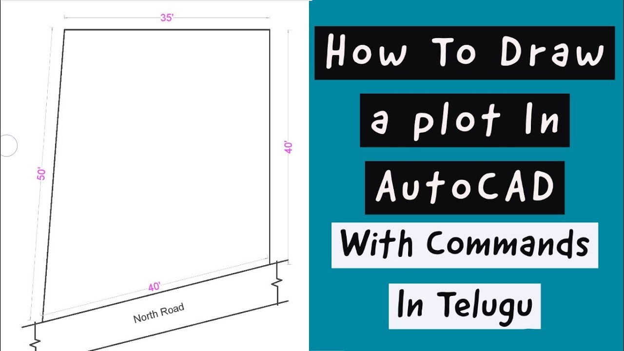 HOW TO DRAFT A PLOT IN AUTO CAD AFTER TAKING SITE MEASUREMENTS