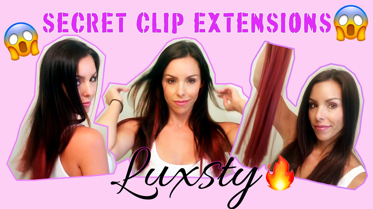 Red Fantasy Clip Hair Extensions #LUXSTYTV