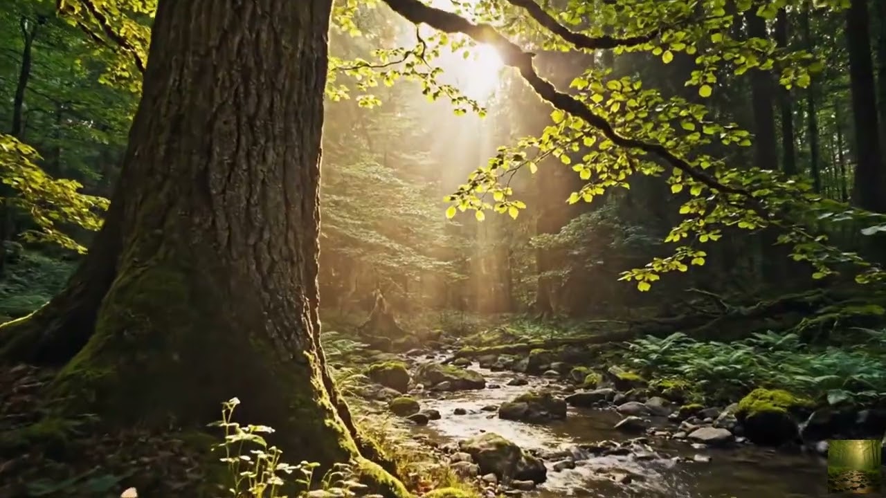 1 Hour Forest Dawn Healing Music for Stress Relief and Positive Energy Flow