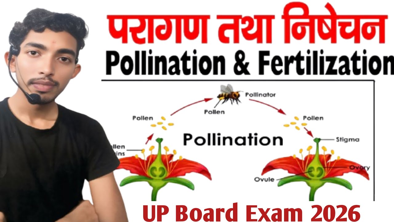 परागण तथा निषेचन (Pollination & Fertilization) Board Exam 2026#Bio Important प्रश्न #by Vikash sir.