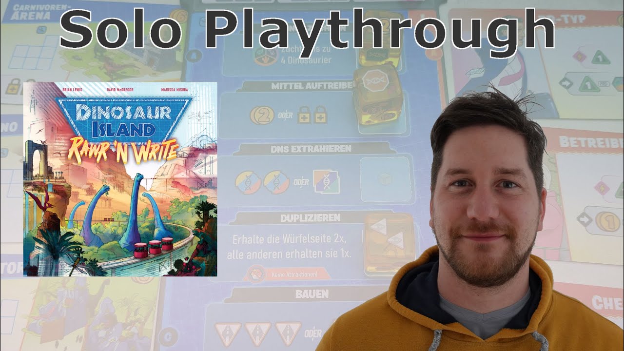 Dinosaur Island Rawr n Write - Regeln + Solo Playthrough