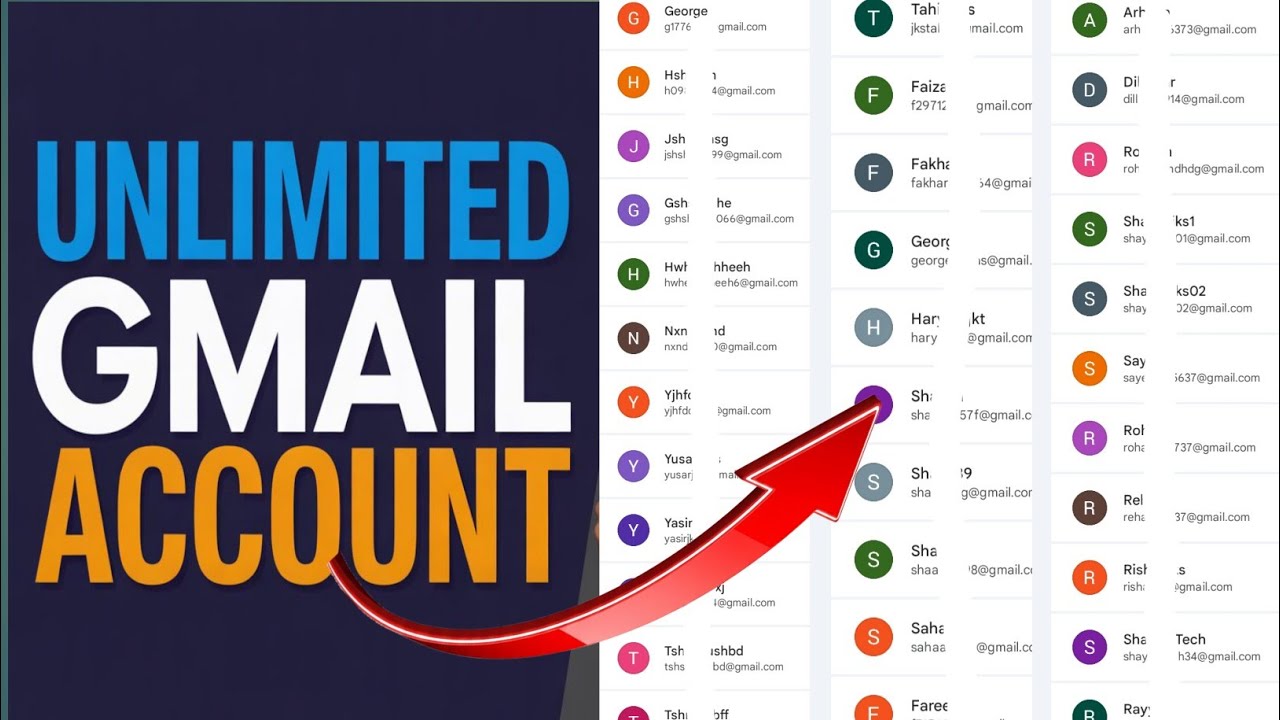 UNLIMITED GMAIL ACCOUNT Without Phone Verification | Unlimited GMail Create Method 2025 | Gmail id