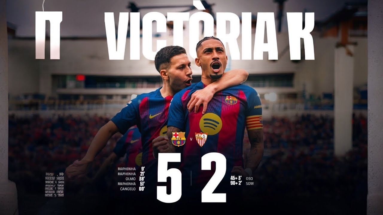 Barcelona vs Sevilla 5-2 | All Goals & Highlights ⚽
