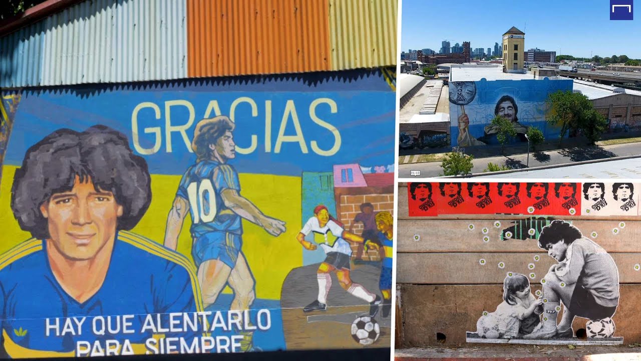 Los murales de Maradona en Buenos Aires: un homenaje para siempre