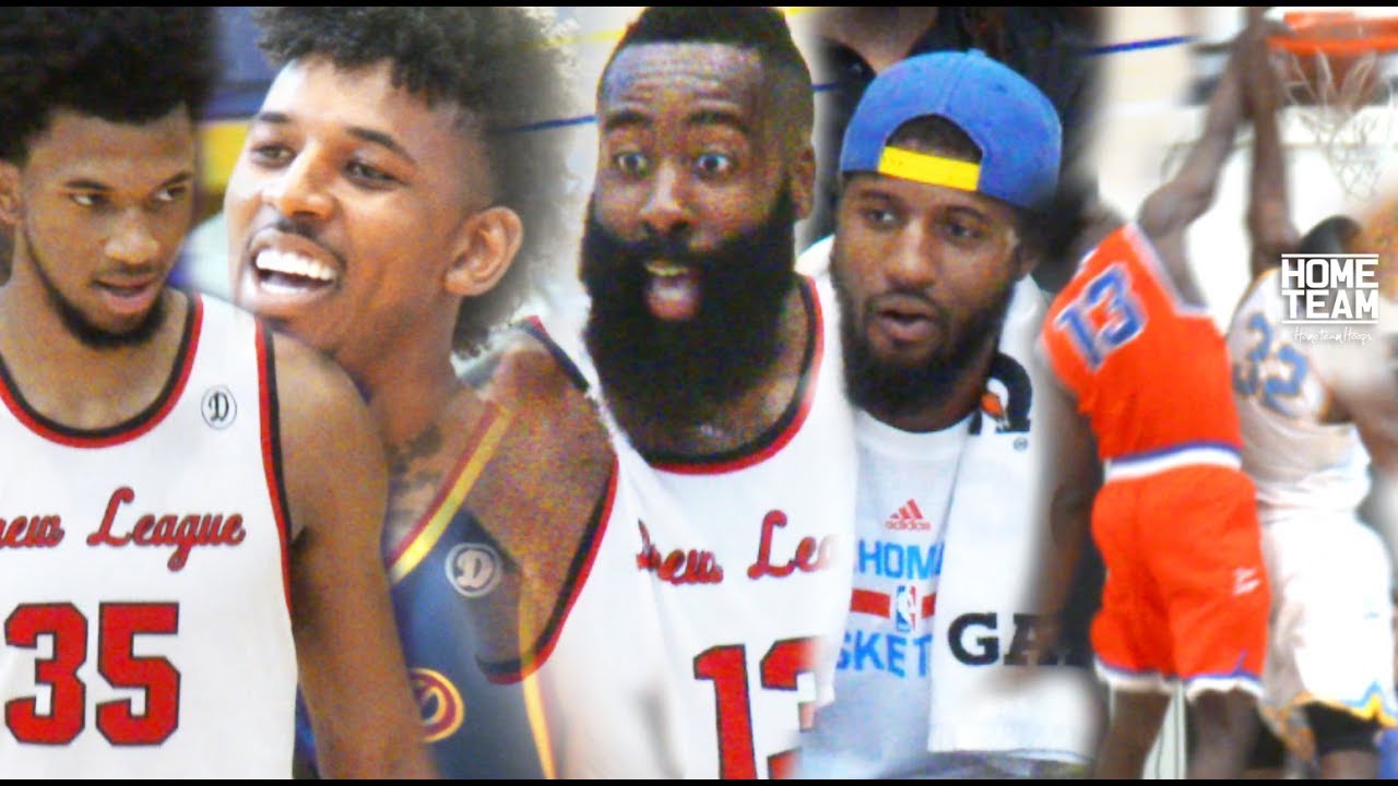 BEST of Drew League Playoffs! James Harden, JaVale McGee, Paul George, Nick Young, The Game