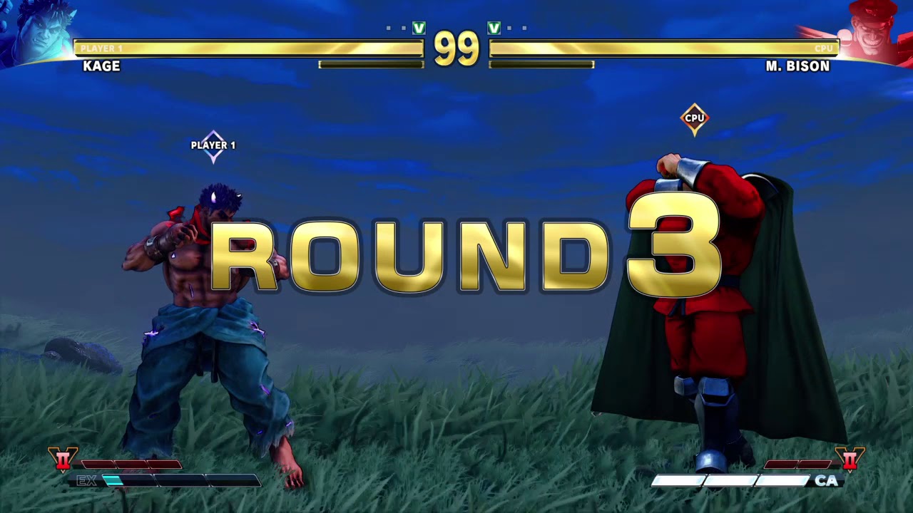 STREET FIGHTER V Kage vs M.Bison