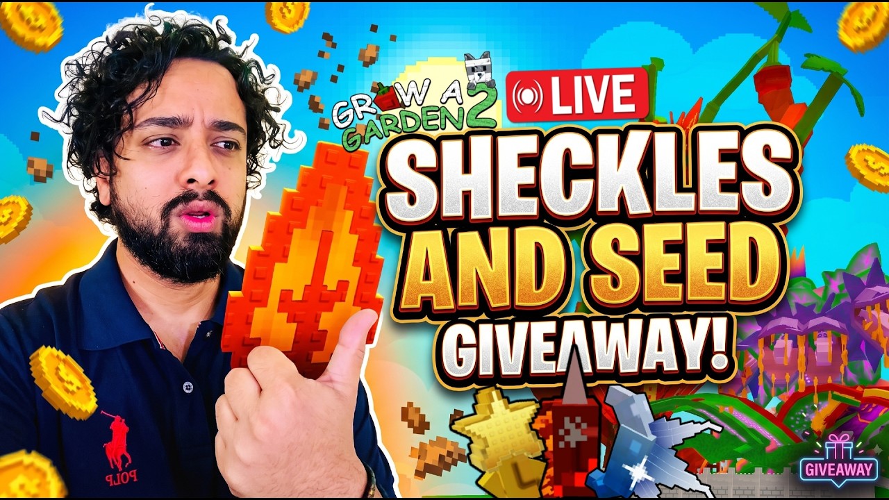 🔴LIVE | GROW A GARDEN 2 GIVEAWAY | SEED, SHECKLES & PETS GIVEAWAY FOR EVERYONE #growagarden2