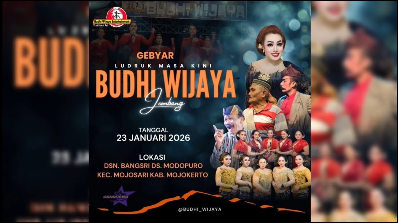 LUDRUK BUDHI WIJAYA LIVE DSN BANGSRI DS MODOPURO MOJOSARI MOJOKERTO