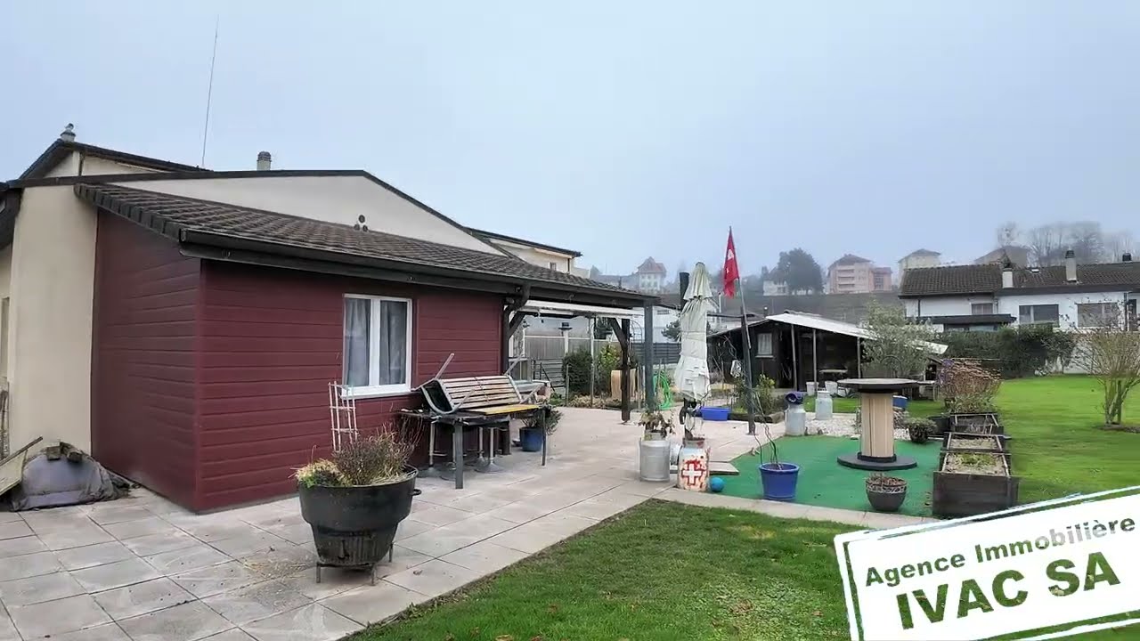 Habitation 4.5 pces (134 m2) avec terrain de 1'283 m2 à Estavayer / FR